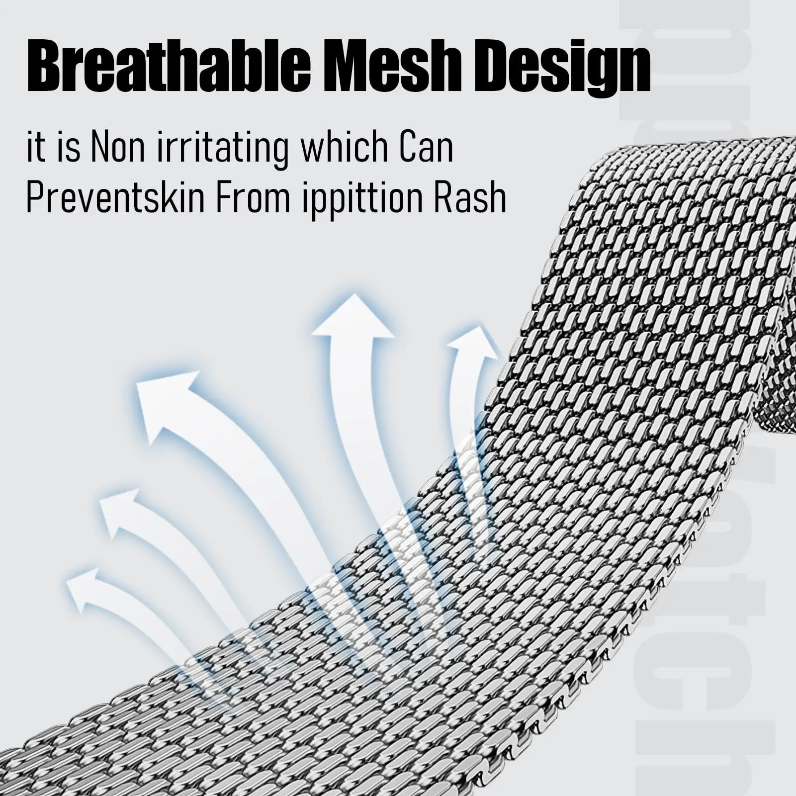 Stalen band met Milanese lus v - Mesh Coil Strip recensie en prijs